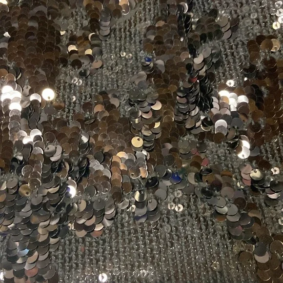 GOLD HAWK Lexi Sequin Halter Tank Top Black Size XS NWT - Picture 5 of 6